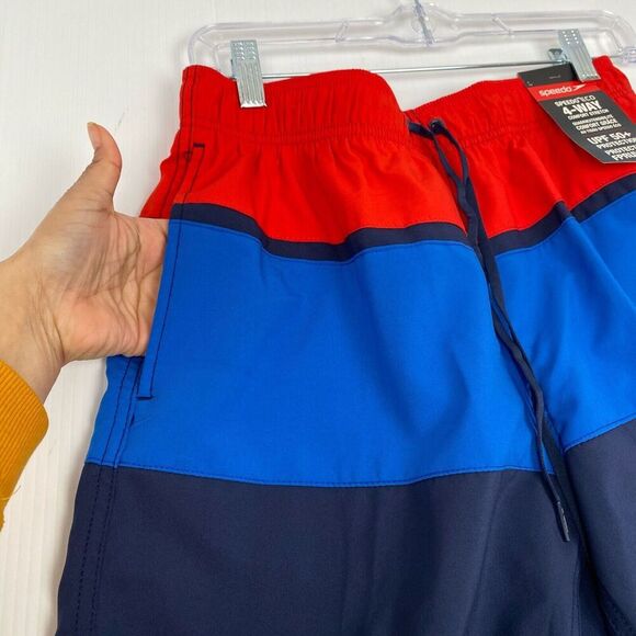 Speedo Men's Swimsuit size S Multicolor Round beach Volley Board Shorts UPF 50+ - Picture 10 of 14